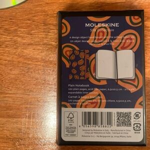 Moleskine Silk Collection Notebook with Orange and Black Design